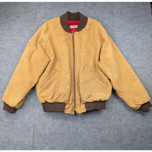 Redhead Canvas Jacket Men Large Bomber Vintage USA Made Work Wear Utility Grunge